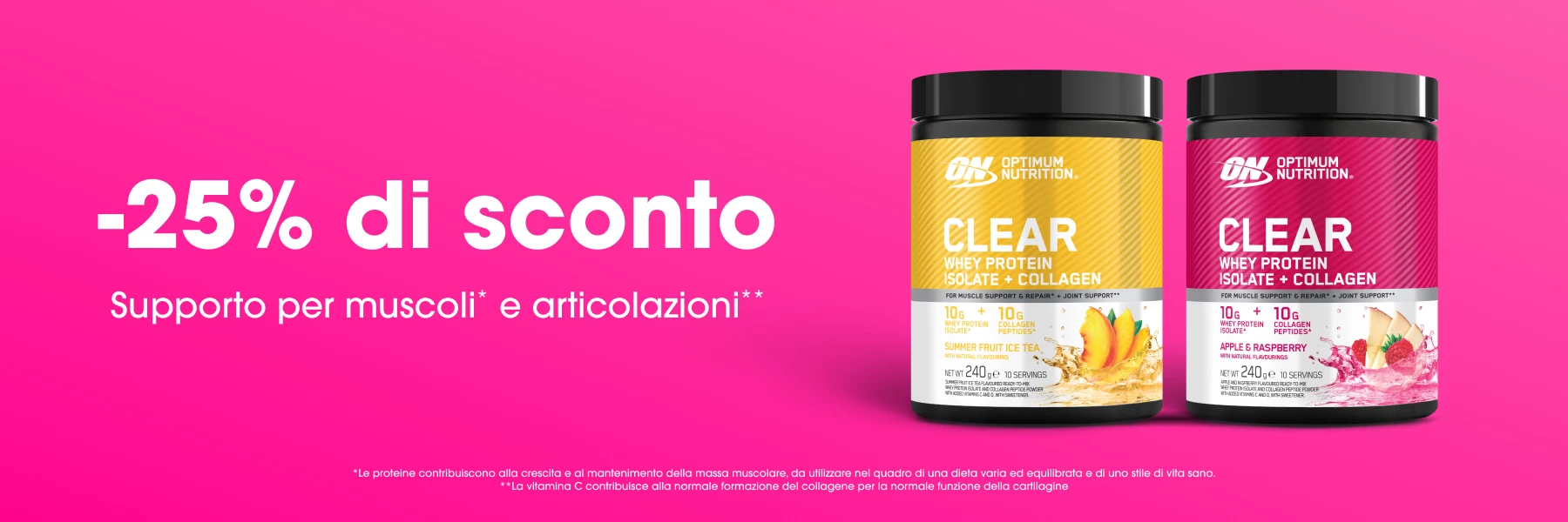-25% su Clear Whey